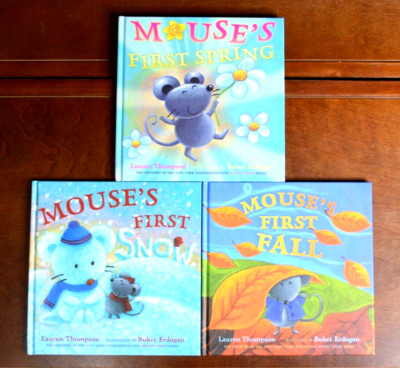 Lot of 3 Mouse's First Picture Books by Lauren Thompson