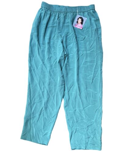 NEW Vintage 1990's Dead Stock Silk Assets by Diane Von Furstenberg pants 1XL - Picture 3 of 3