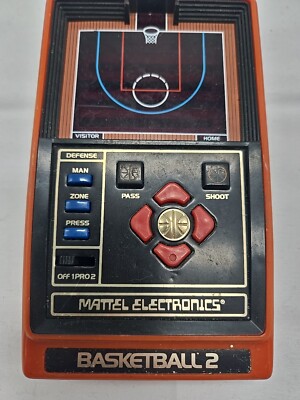 Vintage 1979 Mattel Electronics Basketball 2 Handheld(NOT WORKING!!) FOR PARTS!