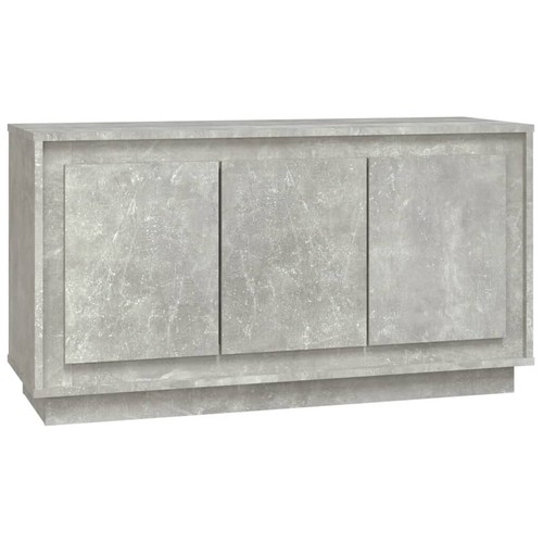 Sideboard Concrete Grey 102x35x55 cm Engineered Wood - 第 2/10 張圖片