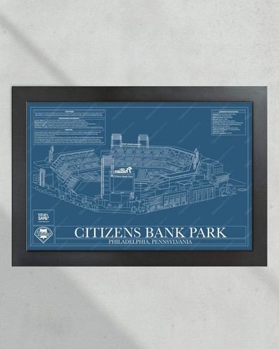 Philadelphia Phillies Citizens Bank Park Stadium Ballpark Blueprint - Picture 4 of 32
