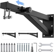 Heavy Bag Hanger - Wall Mount Punching Bag Hanger Adjustable Heavy-Duty