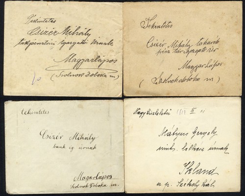 Romania Hungary 1906-15 cover4 pcs with TURUL @ BUDAPEST, SEPSISZGY,NAGYBECSK - Picture 2 of 2