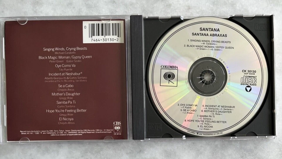 SANTANA ~ Abraxas 1970 / Supernatural 1999 Lot of 2 CDs Wyclef Jean, Rob Thomas Foto 3 de 4