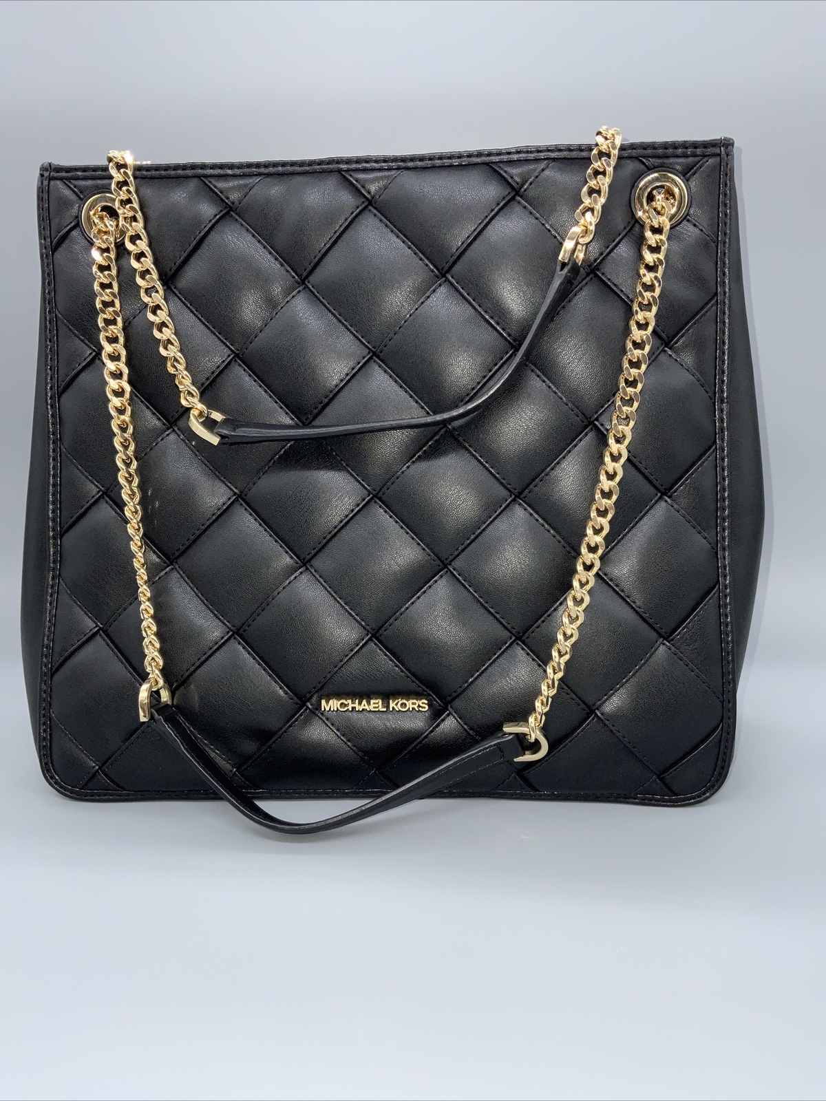 Michael Kors REGINA Quilted Large Shoulder/Tote Bag B… Gem