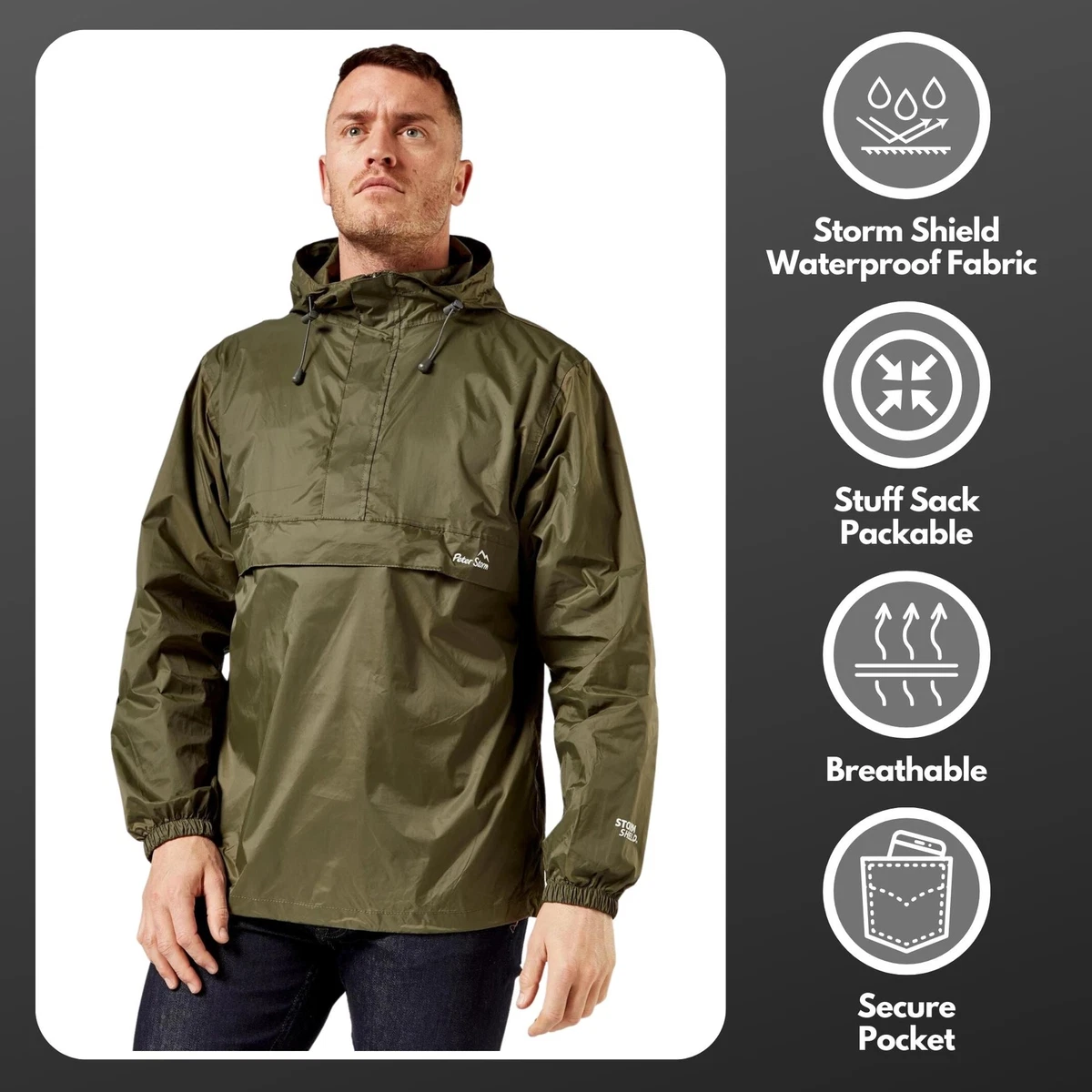 Peter storm top packable jacket