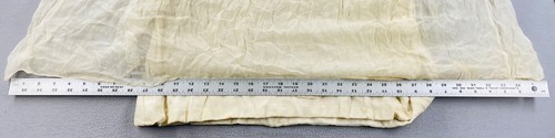 Vintage 1960’s Malcolm Starr Beaded Ivory-Crème Silk Dress Union Made (621 12) - Picture 9 of 20