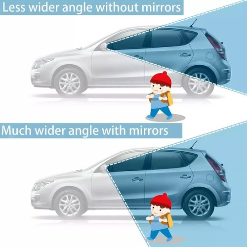 BLIND SPOT MIRROR Car Motorcycle Van Bike Convex Adjustable Wide Angle Convex - Picture 8 of 13