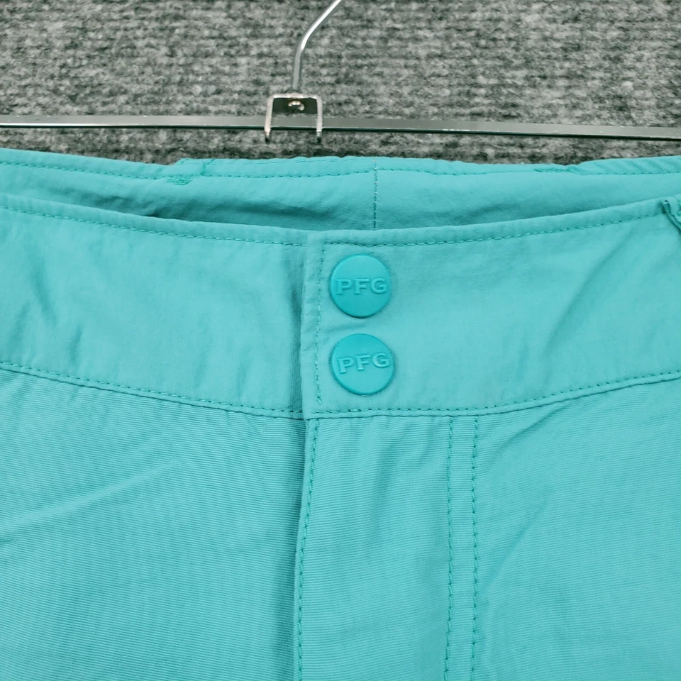 Pantalones Cortos Columbia Para Mujer L Grande Azul PFG Punta Coral Omni Tono Pesca Exterior Foto 4 de 4