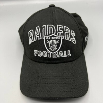 Las Vegas Raiders Hat Men Medium-Large Black 39Thirty New Era NFL Fitted Cap M-L