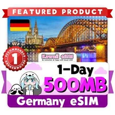 Germany eSIM 1-Day Plan | Instant Activation | Trial Price for Travelers