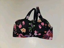 Victoria's Secret Knockout Front-Close Sports Bra size 34D Floral Print NWT