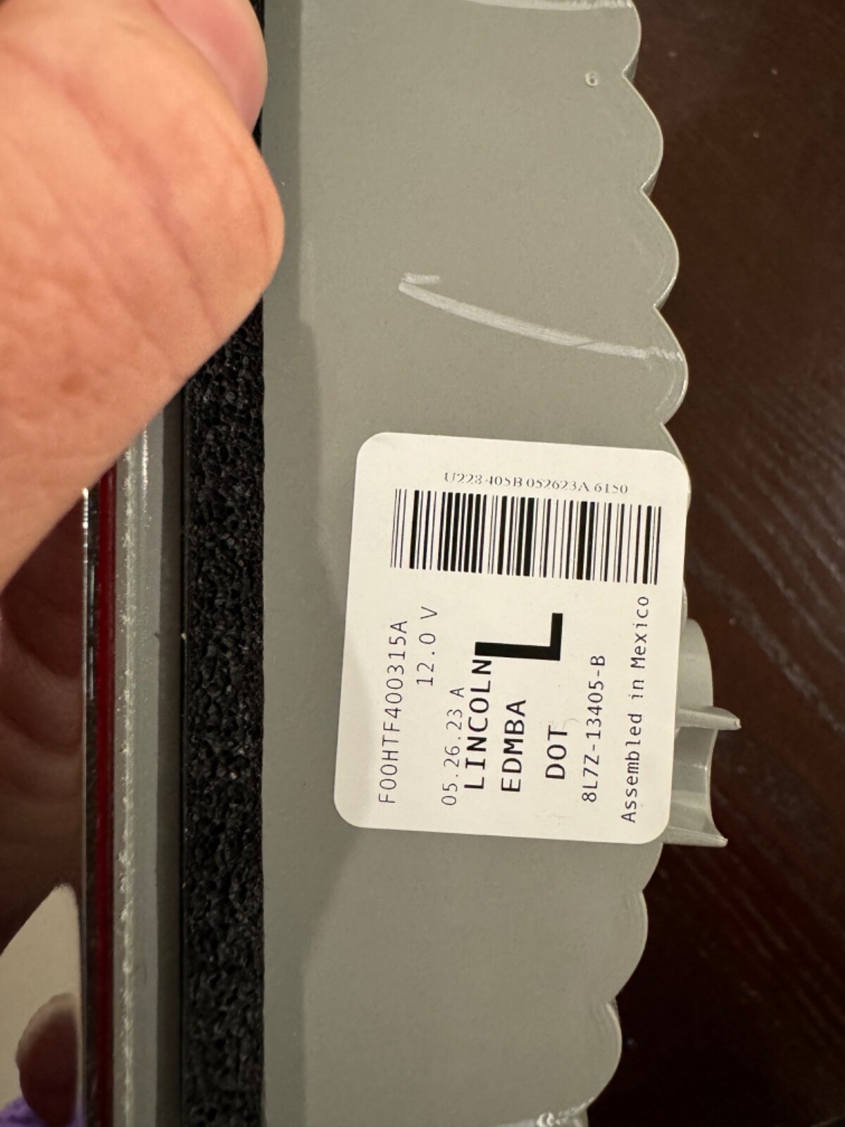 2007-2014 Lincoln Navigator Right Passenger Inner Tailgate Tail  