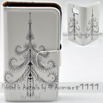 For OPPO Series - Christmas Tree Theme Print Wallet Mobile Phone Case Cover