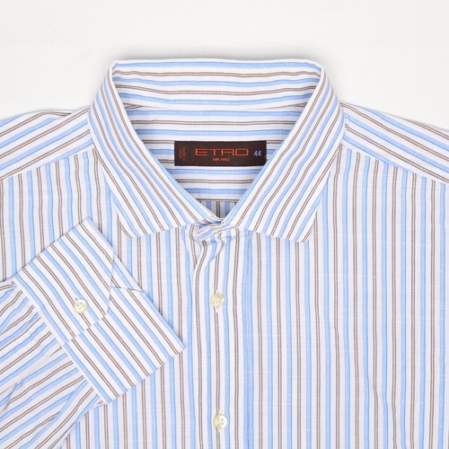 Etro Milano Mens Dress Shirt 17.5 Light 