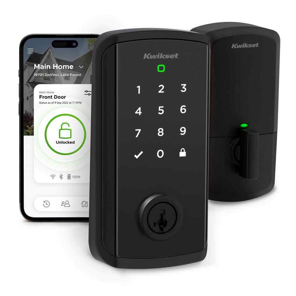 Halo Select Wi-Fi Smart Deadbolt Lock with Touchscreen in Matte Black