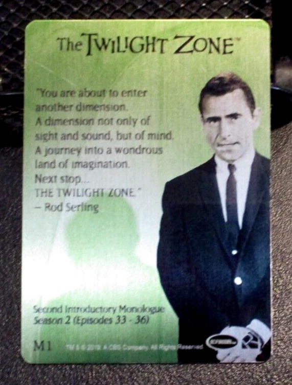 THE TWILIGHT ZONE METAL CASE TOPPER ROD SERLING EDITION M1 OPENING MONOLOGUES - Image 3 of 4
