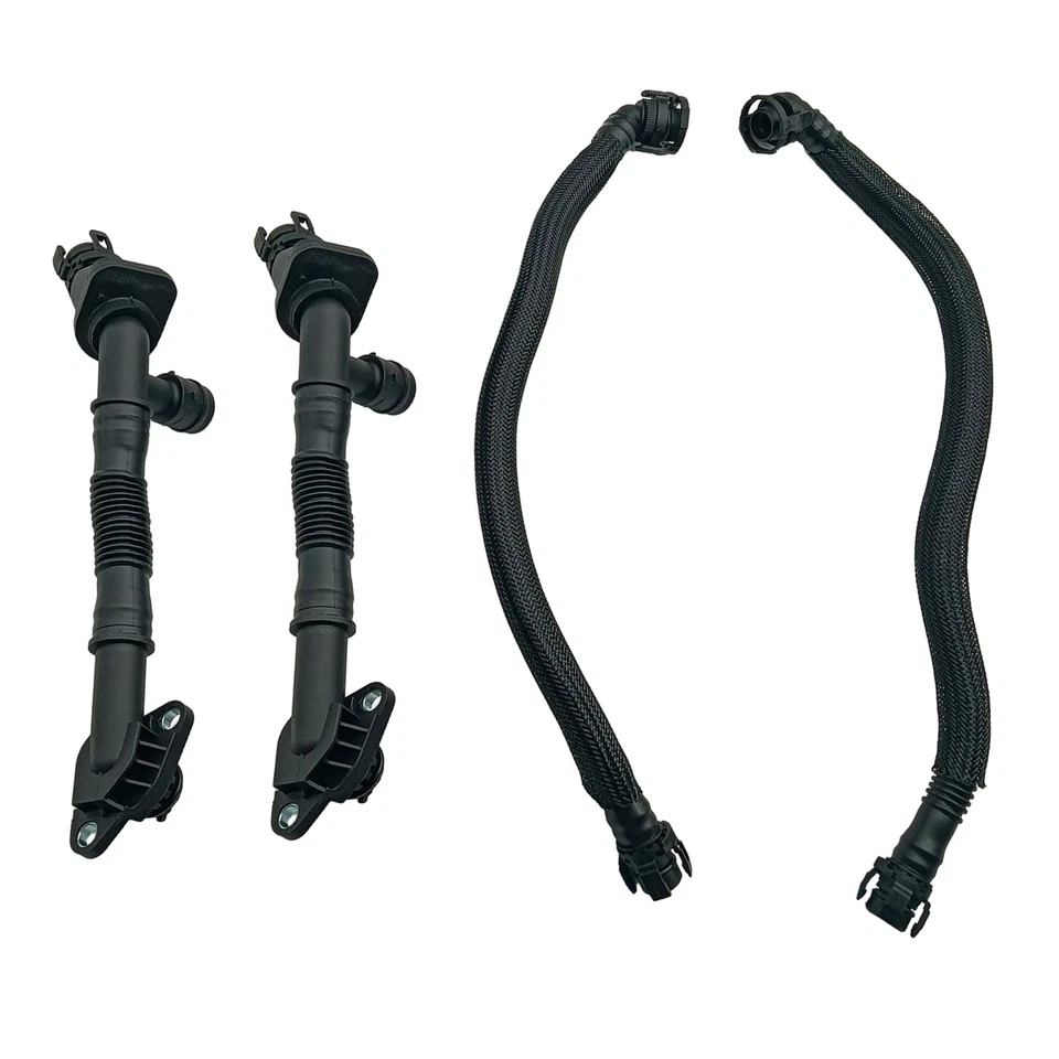Manguera respirador cárter izquierda y derecha para BMW 550i 650i 750i 750Li X5 X6 4 piezas V8 Foto 2 de 4