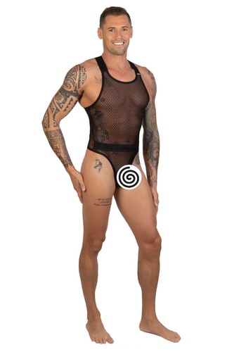 EROS VENEZIANI Herren Stringbody 7432 schwarz - 第 1/2 張圖片
