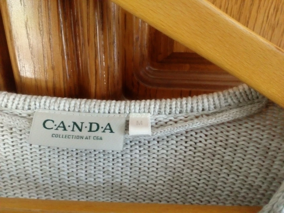 Pullover,Strick "Canda",Gr.M,Acrylic,Baumwolle,beige - Bild 3 von 4