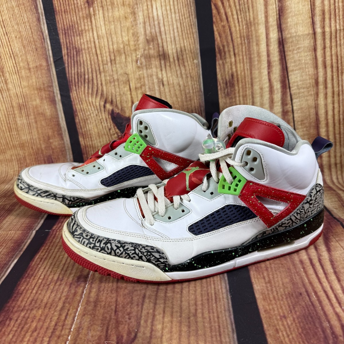 Nike Jordan Spizike Mens 14 Light Poison Green White Basketball 