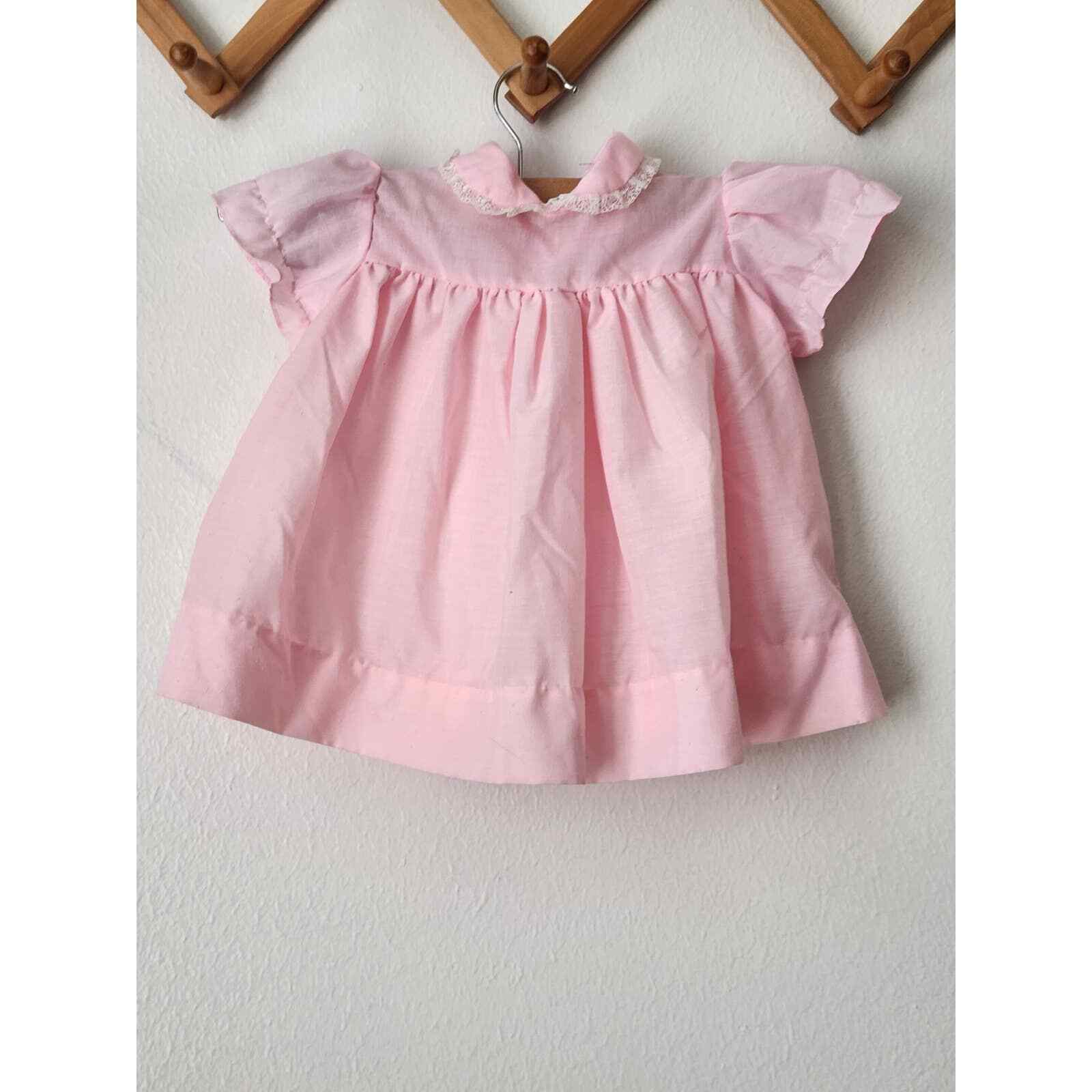 Vintage Baby Togs sweet pink dress baby girl lace collar 36 mos eBay