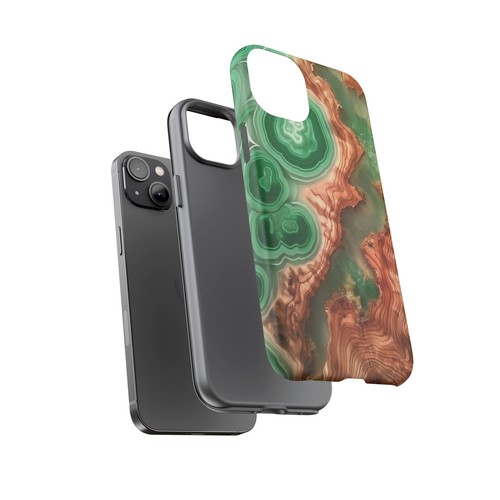 UV Print Mint Marble Resin Wood Phone Case for iPhone, Samsung Galaxy, Pixel - 第 48/163 張圖片
