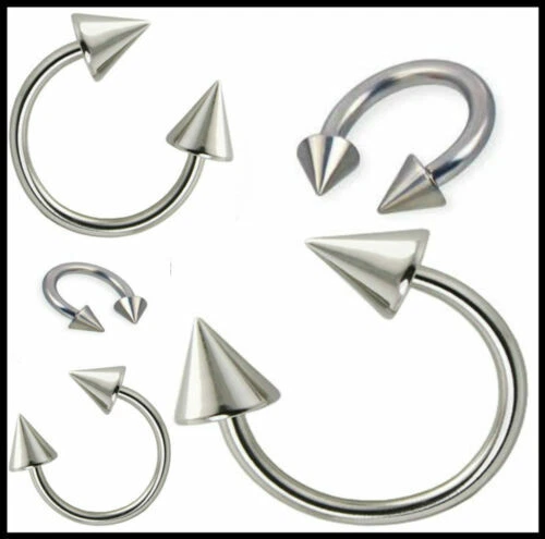 Body piercing lobo in argento