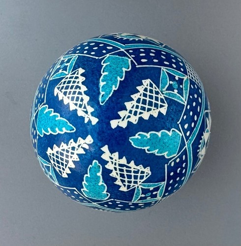 Pysanka, Pysanky, Easter Egg Art Written & Dyed on Hen Shell Multi Color #M25b - Picture 4 of 6