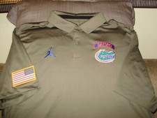 Florida Gators NIKE Jordan Dri-Fit Military Appreciation Polo Golf Shirt Men 2XL
