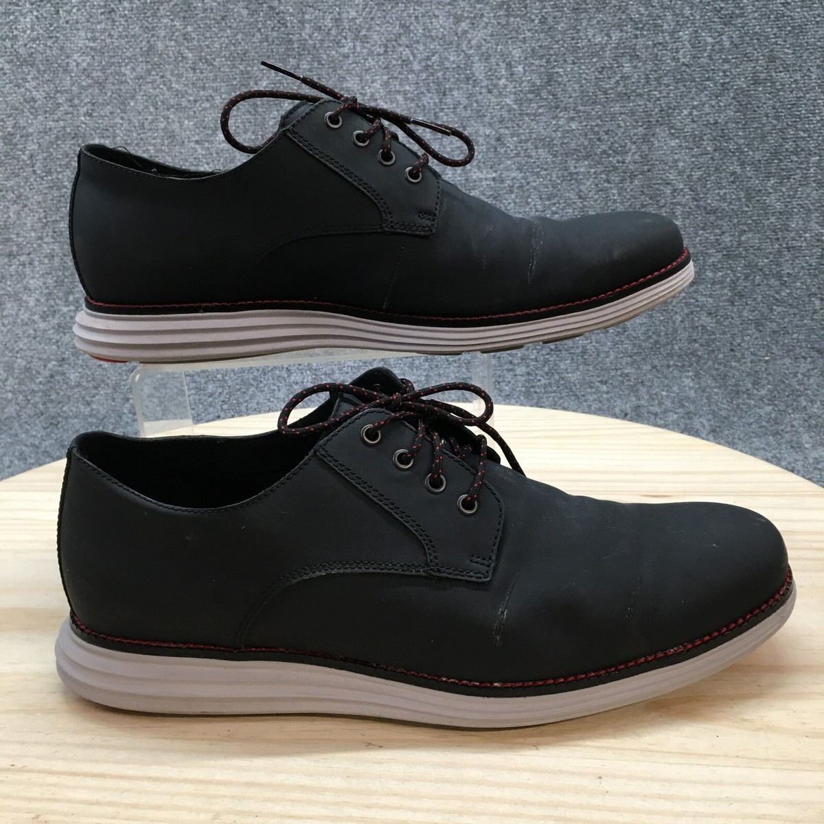 COLE HAAN original grnd pln ox 黒 レザー 23 Man's Oxfords Cole Haan Original Grand Remastered Wing Tip