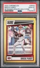 2022 Chronicles Brock Purdy SP Rookie Update Gold Zone /50 Prizm RC Psa 10