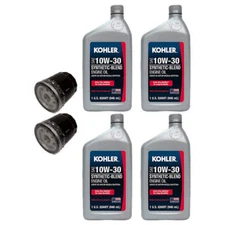 Proven Part 2 Oil Filters 4 Quarts 10W30 Oil Fits Kohler 12-050-01