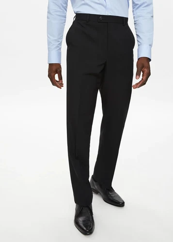 Slim Fit Men's Lycra Office Trousers Black big plus size Pants 38"- 44"