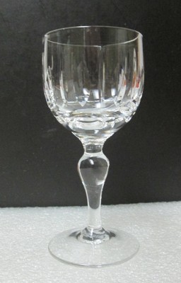 Vtg Signed STUART ENGLAND Clear CUT CRYSTAL Cordial Sherry LIQUOR GLASS Hold 2oz