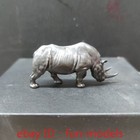 Chinese Bronze Black African Rhinoceros Statue Model Decorations statue figure