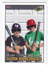 2022 Akron RubberDucks (Double A-Cleveland Indians) Jabin & Tre Mallia