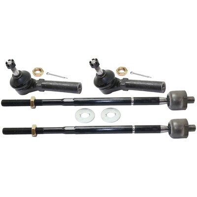 Tie Rod End For 2011-2016 Dodge Grand Caravan Front LH and RH Inner and Outer