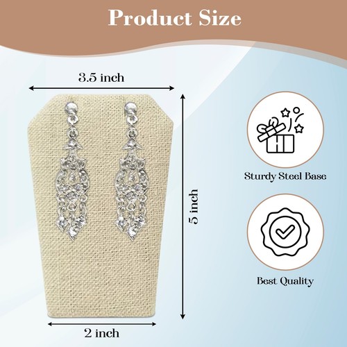 Pack of 3 Novel Box Earring/Pendant Display Stand Jewelry Holder 5X3.5" - Picture 6 of 32