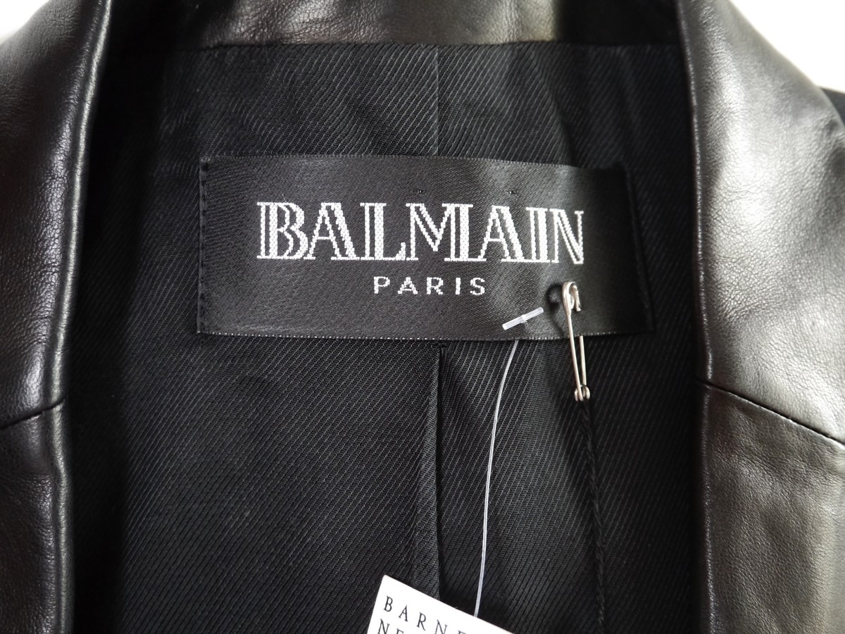 ジャケット BALMAIN Women Outer DF0SK457 PC64 EAW Black Balmain Embroidered Tweed Jacket | Black | FARFETCH