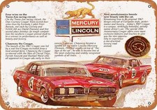 Metal Sign - 1967 Mercury Cougar 20th Anniversary - Vintage Look Reproduction Metal Sign - 1967 Mercury Cougar 20th Anniversary - Vintage Look Reproduction