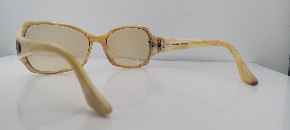 ProDesign Denmark 8604 White Marbled Frame Sunglasses with Blue Carrying Case ProDesign Denmark FLINT Sunglasses | Select Eyewear main image 3