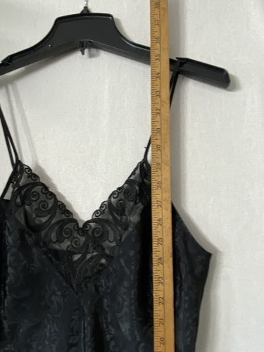 Abito slip raso Val Mode lingerie taglia media bambola bambino camicia da notte nera - Foto 6 di 9