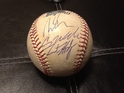 2008 New York Yankees Stadium All-Star Futures GAME USED Baseball AUTOGRAPH MLB - Picture 5 of 7