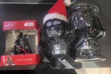 Star Wars Darth Vader Items LOT Hallmark Ornament Galerie 3d MUG and plush doll 
