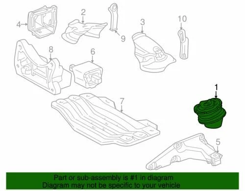 Aislador original Mercedes-Benz 220-240-30-17 Foto 2 de 2