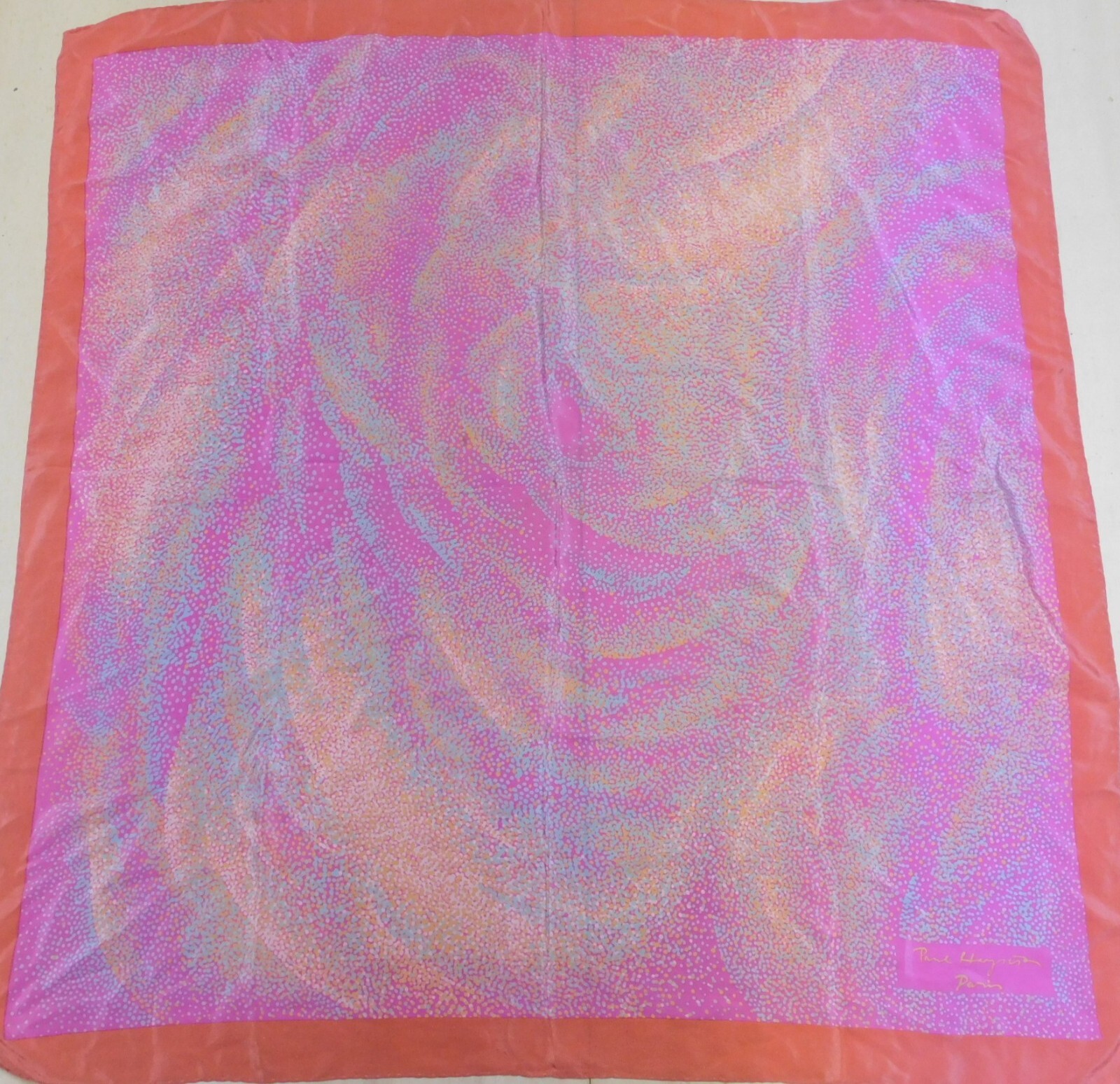 Scarf 100% Pure Silk Vintage Women (1812) 84cm x 88cm