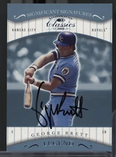 George Brett Royals 2001 Donruss Classics Legend Auto #154 032425MLCD5
