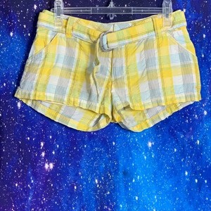 yellow plaid shorts