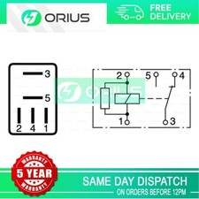Electrical Relay Orius Fits VW Audi Mercedes BMW + Other Models